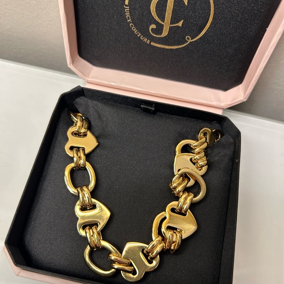 *JUICY COUTURE GOLD TONE NECKLACE - Picture 3 of 4